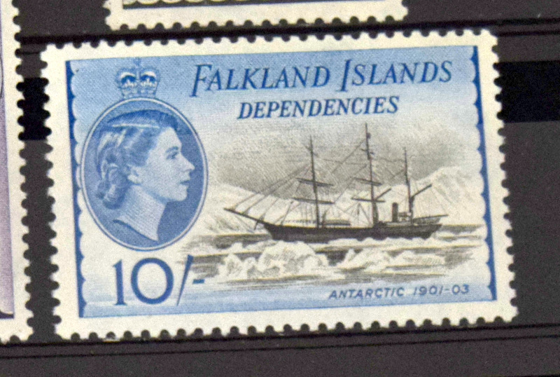 FALKLAND ISLANDS DEPENDANCIES set 10/- High Value mm Crown Mint Never Hinged - Bild 6 aus 6