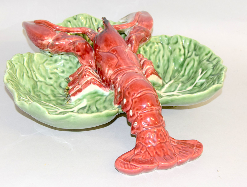 Portuguese Majolica Lobster dish - Image 4 of 6