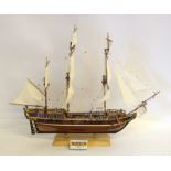 Model Ship. Baroldo. Kit Built. 55 x 70cm