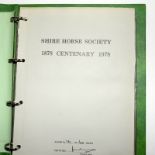 Shire Horse Centenary Cover and Presentation Pack Collection in green album