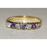 9ct gold ladies amethyst ring size N