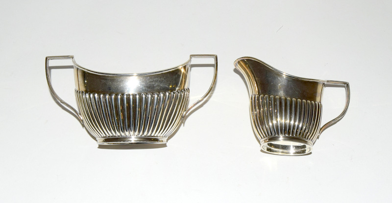 3 piece small silver tea set - Image 4 of 6