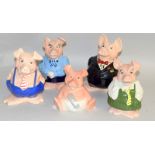 Full set of Wade Natwest Piggy Banks