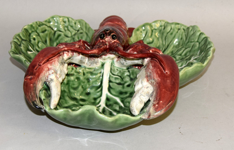 Portuguese Majolica Lobster dish - Image 2 of 6