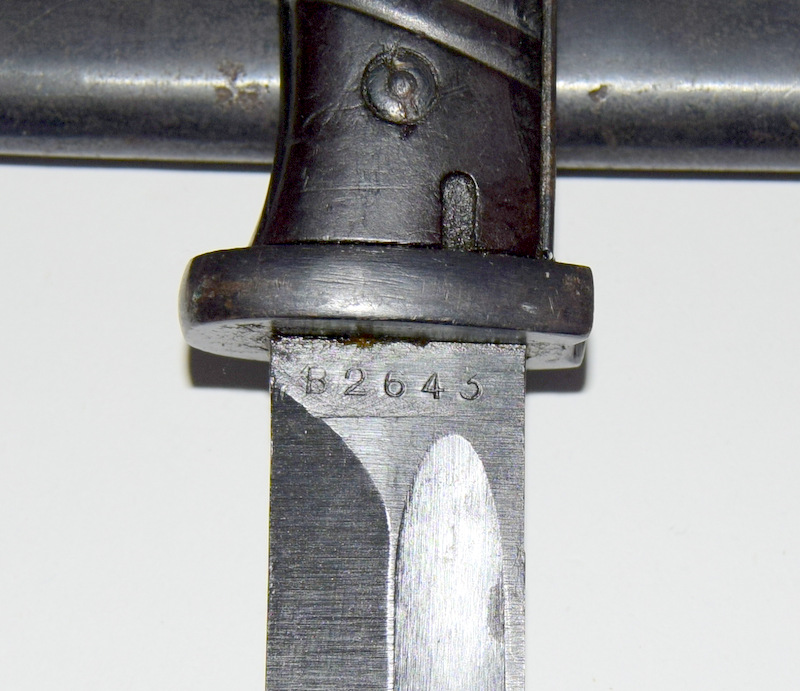 WW2 Third Reich knife bayonet in its steel scabbard - Image 7 of 9