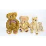 Collection of teddy bears to include Mulholland, Baille and Deans (4)