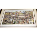 Lewis C Bennett. Limited Edition (815/850) Signed print. The Fairground. 58 x 75cm