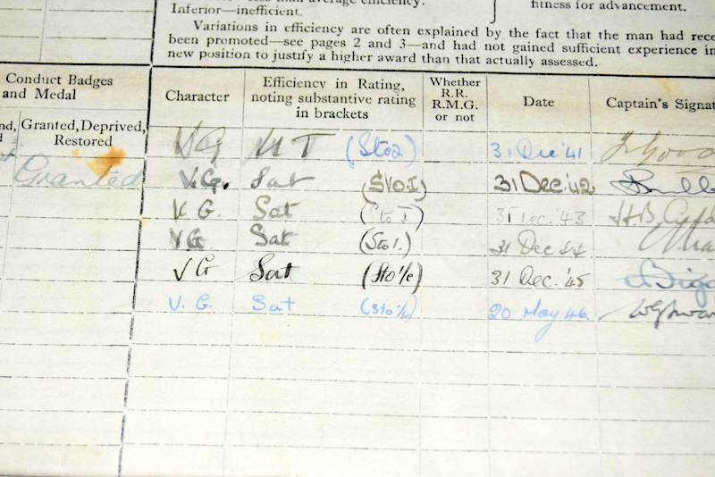 A WW2 Royal Navy Certificate of Service named to Thomas Frederick Edwards with his service medals - Image 5 of 7