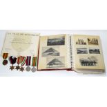 A WW2 medal group of six including the Dunkirk Medal with certificate and a personal photograph