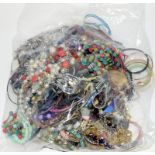 Bag of costume jewellery approx 3.5kg