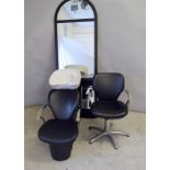 Hairdresser Equipment. Miranda Wash point and styling chair and a Gainsborough Full Length Styling