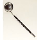 Silver hallmarked toddy ladle