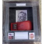 Sir Henry Cooper. Signed & Framed boxing Glove