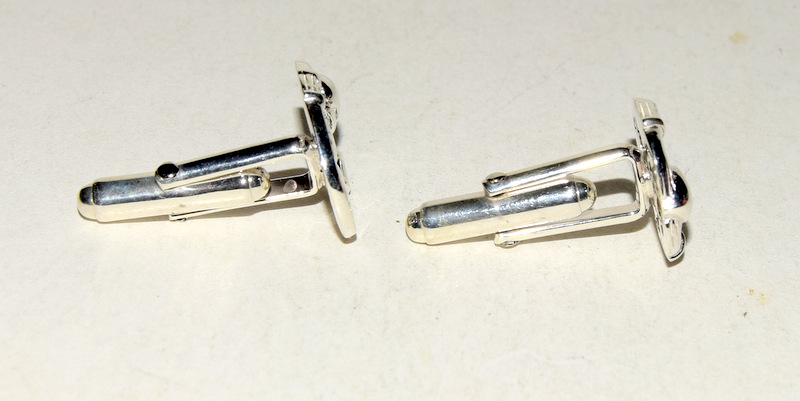 Pair of silver cufflinks - Image 2 of 2