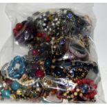 Bag of costume jewellery approx 3.5kg