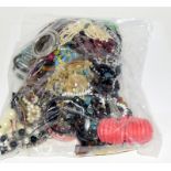 Bag of costume jewellery approx 3.5kg