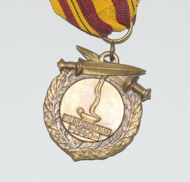 A WW2 medal group of six including the Dunkirk Medal with certificate and a personal photograph - Image 6 of 8