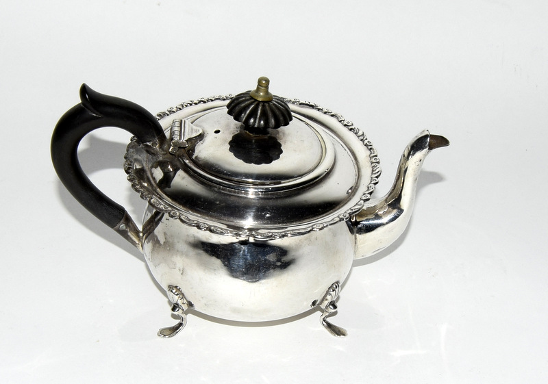 Small silver teapot