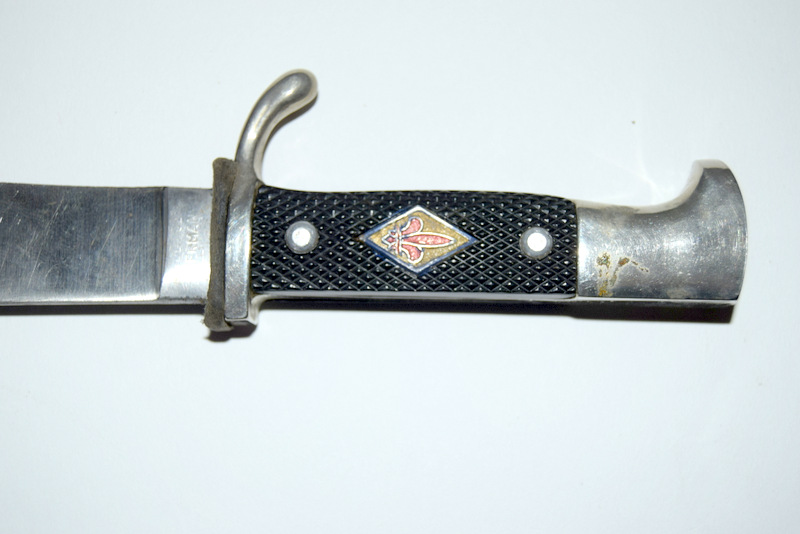 A vintage German Boy Scout knife in its steel scabbard - Image 3 of 5