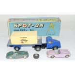 Spot On models 106/A/OG Austin Prime mover with articulated flat float and MGA in Crate boxed