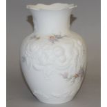 Kaiser Bisque Floral Design Vase, signed to the base. No 1349-2