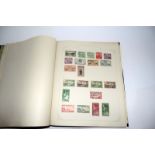 An old time collection in blue Lapworth Album, Rhodesia, GB, Canada, etc