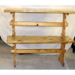 Pair of pine benches