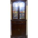 Modern glass fronted display cabinet