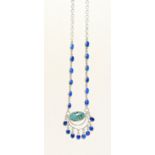 Silver and Lapiz Lazuli necklace