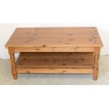 small pine coffee table
