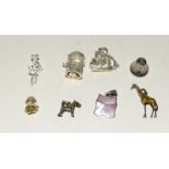 Mix silver loose charms