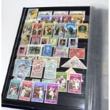 Collection of World Stamps in Blue Album