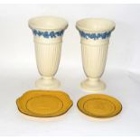 Pair of Wedgewood vases and plates