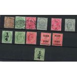 India Selection of Victoria, Edward VII & KGV Stamps, some Mint
