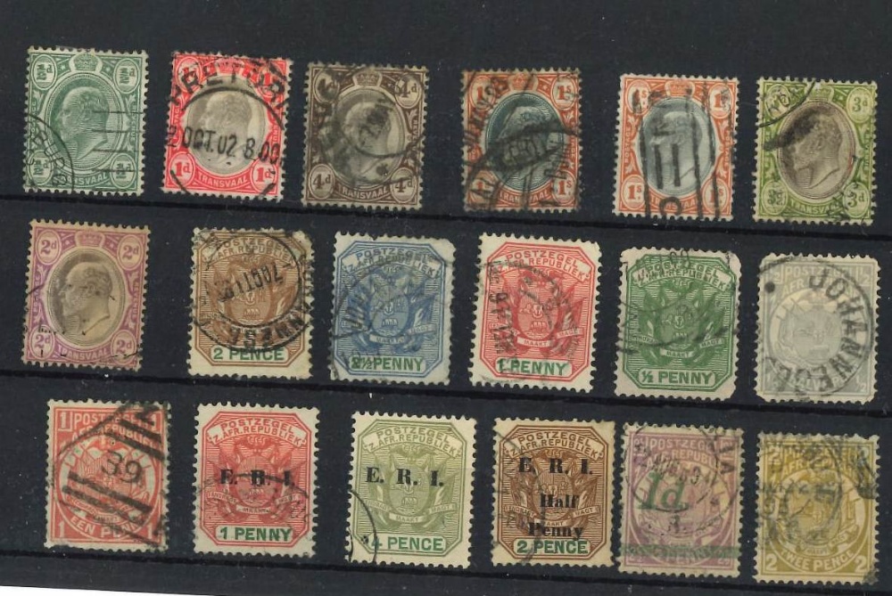 Transvaal Early Selection x 18 Stamps inc Overprints
