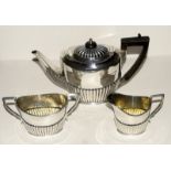 Silver Bachelors 3 piece tea set hallmarked 1896