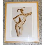 Jenny Hill Norton. Contemporary nude watercolour. 53 x 43cm