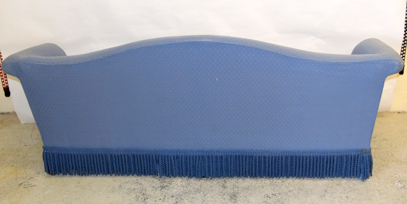 Blue covered 4 seater sofa - Image 3 of 3