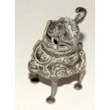 Chinese silver Dog of Foo hallmarked