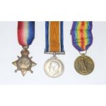 A WW1 Royal Navy HMS Dolphin casualty medal trio named to 277869 Petty Officer Stoker J Hatchard who