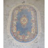 Blue Chinese rug. 160 x 105cm