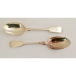 Pair of silver serving spoon hallmarked London 1893. 156g