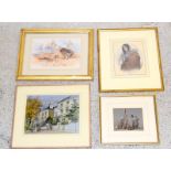 4 Various framed watercolours