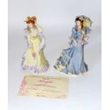 Pair of Wedgewood china ladies Abigail & Christina