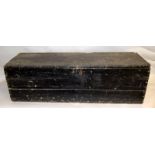 Vintage painted pine trunk 40 x 130 x 40cm