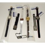 5 x New Seiko quartz watches with tags from the receivers