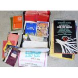 Theatre ephemera including Royal Opera House programmes from 60/70s'