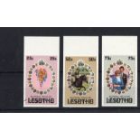 Lesotho set of 8 x Imperforate stamps rare