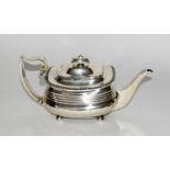 Georgian Silver Teapot. maker JC engraved Rev A Jones 1848. 596g