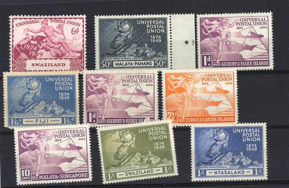 Universal Postal Union 1949 Stamps x 19 Mint